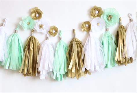 Tissue Paper Tassel Garland Ash And Crafts