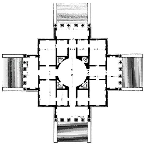 Palladio Villa Rotunda Plan