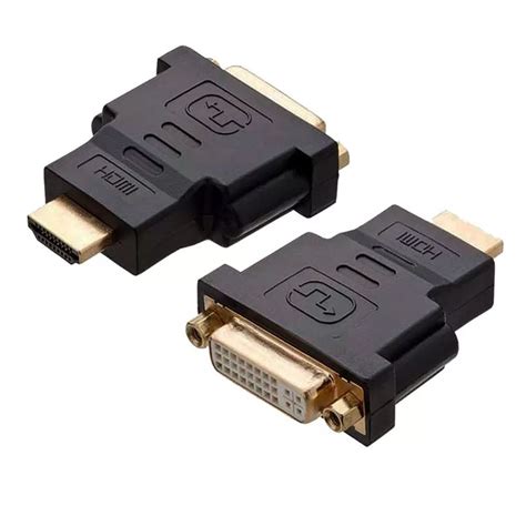 Adaptador Dvi F Mea X Hdmi Macho Cia Do Suporte