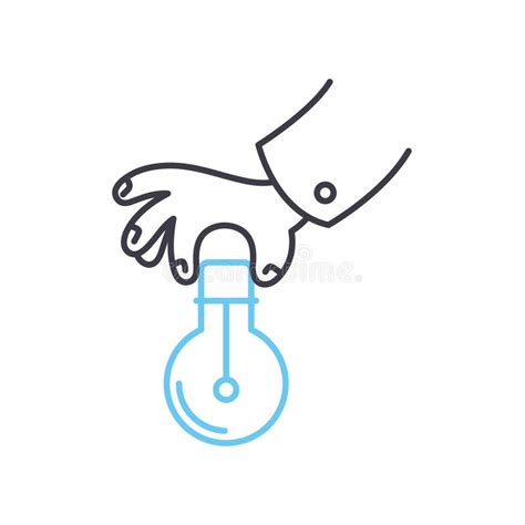 solution provider  icon outline symbol vector illustration