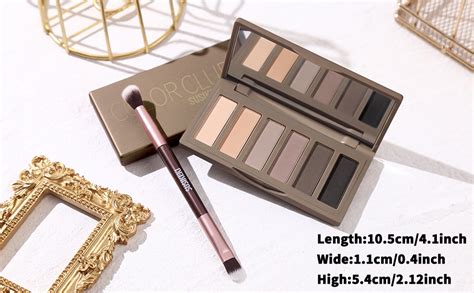 Amazon Colors Mini Naked Eyeshadow Makeup Palette With Brush Neutral Nude Smoky Eye