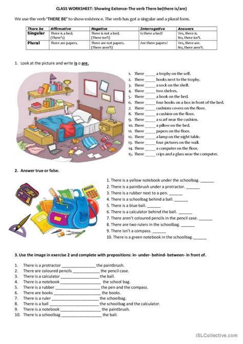 There Be Worksheet English Esl Worksheets Pdf And Doc