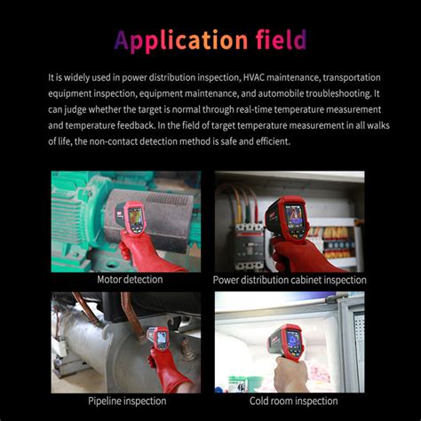 camara termografica de imagenes termicas de alta temperatura uni