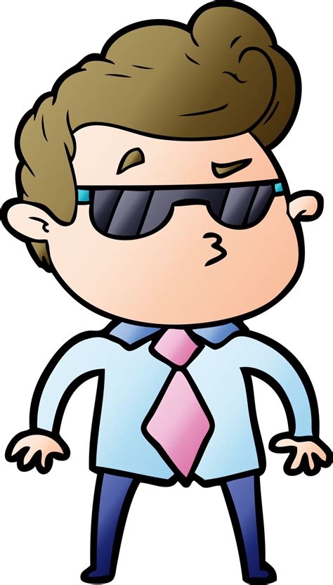 Cartoon Cool Guy 45007540 Png