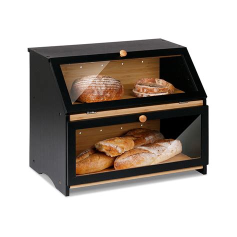 Prep And Savour Bamboo Two Layer Bread Box And Reviews Wayfair