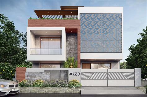 contemporary house front 1