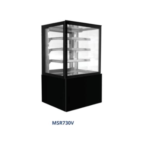 Jual Gea Msr V Rectangular Cake Showcase Black Pemajang Pendingin