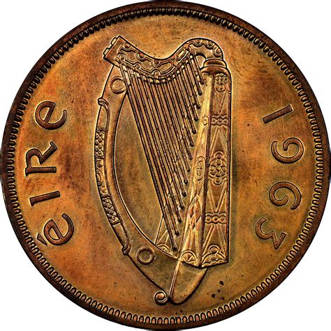 ireland republic penny km  prices values ngc