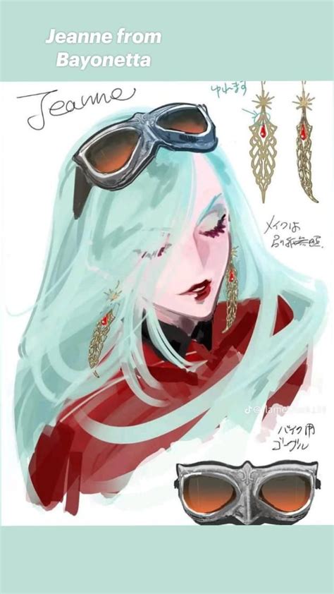 Jeanne From Bayonetta Bayonetta Character Design Concept Art