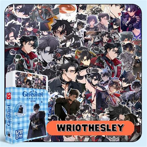 Genshin Impact Wriothesley Sticker Pack 120 Wriothesley Stickers Cute