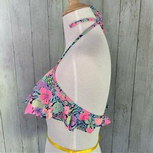 Victoria S Secret Swim Victorias Secret Flounce Bikini Top H Poshmark
