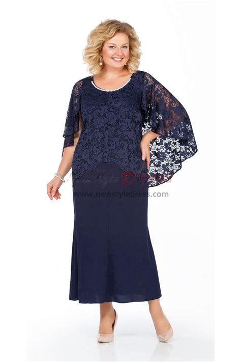 Dark Navy Lace Cape Mother Of The Bride Dresses Kleider Für Die