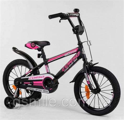 Велосипед Двухколесный «CORSO» ST-16864 Black (колеса 16 Дюймов ...