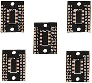 Amazon.com: MBSS SOIC-20 Breakout Board 5 Pack for 13.3 x 5.5 mm IC ...
