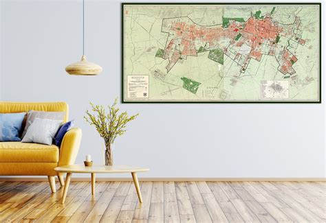 Vintage Map of Bogota, Old Bogota Wall Art, Large Colombia Maps Art Print Decor. - Etsy