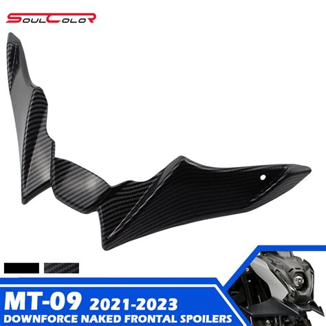 Motorcycle Carbon Fiber Downforce Naked Forntal Spoilers Aerodynamic Wing Deflector For Yamaha