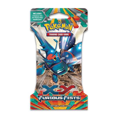 Pokémon Tcg Xy—furious Fists Sleeved Booster Pack 10 Cards Pokémon Center Official Site