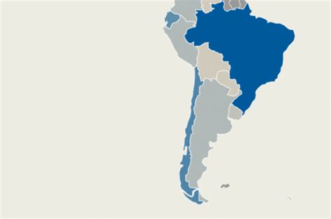 Na América Latina Brasil é o país que mais cresce em casos confirmados de Covid 19