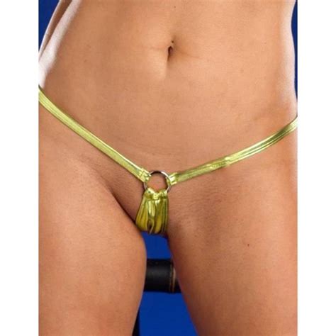 Sexy Mini String métallique Micro G String Bikini Shorts dames Sexy sous vêtements Sexy Lingerie