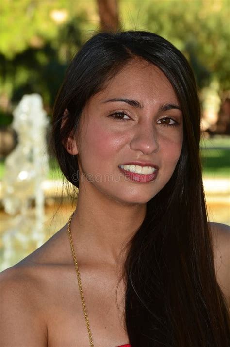Lovely Brunette Latina Stock Photo Image Of Eyes Pretty