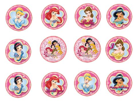 5 Best Images of Free Printable Princess Cupcake Toppers - Disney