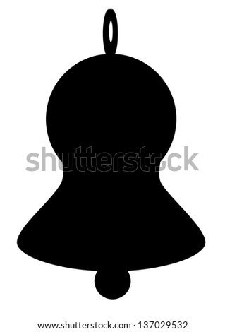 Bell Silhouette Stock Vector Illustration 137029532 : Shutterstock