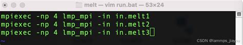 Lammps教程：linux系统一次提交多个in文件计算的方法mpiexec Np 4 Lmp Csdn博客
