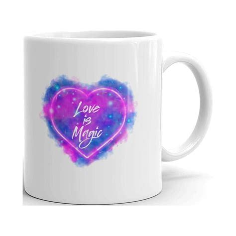 Love Is Magic Cute Coffee Tea Ceramic Mug Office Work Cup T 15oz