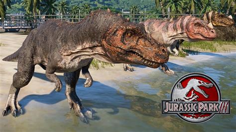 Ceratosaurus Spinosaurus Breakout Fight Jurassic World