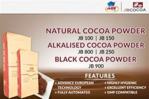 Cocoa Powder-JB 800 Alklized, 25 Kg, Packaging Type: Bag at Rs 350/kg ...
