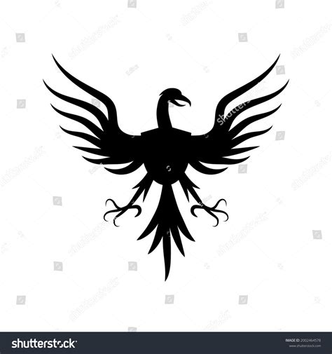 Heraldic Eagle Symbol Emblem Template Isolated Stock Vector Royalty