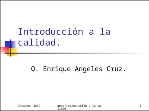 Ppt Introducci N A La Calidad Dokumen Tips