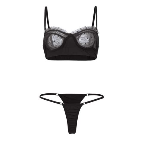 Dames Sexy Lingerie Ensemble Dentelle Perspective Dentelle Couture Sous Vêtements Pyjamas n56240