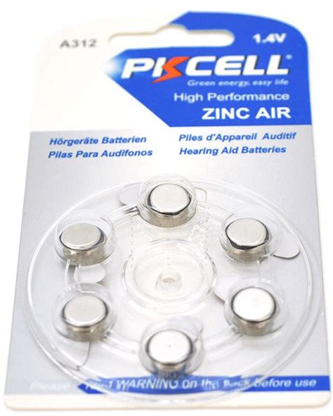 Батарейка воздушно цинковая PkCell 1.4V ZA13 6 шт (ZA13-6B ) – фото ...