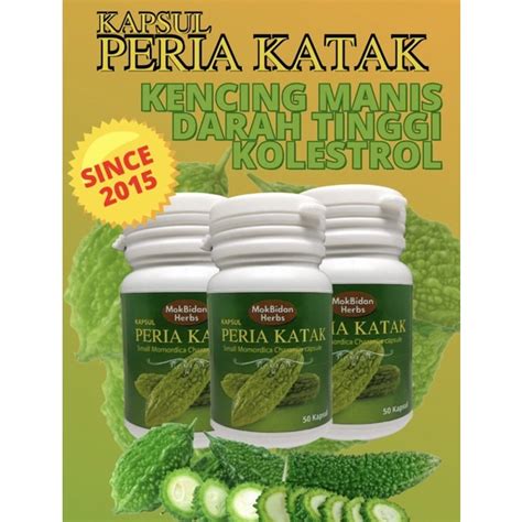 Peria Katak Asli Promo 100 Kapsul Shopee Malaysia