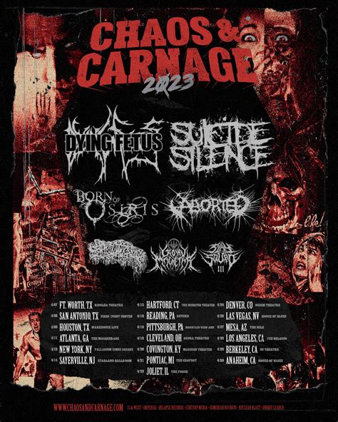 Dying Fetus And Suicide Silences 2023 Us Tour See The Dates