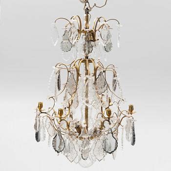Ljuskrona för sex ljus tal Louis XV stil Bukowskis