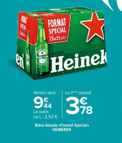 Promo Bi Re Blonde Heineken Chez Carrefour Market