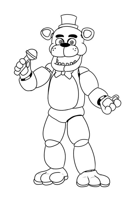 Golden Freddy Fnaf Para Colorir - 35+ Desenhos do Golden Freddy para Imprimir e Colorir/Pintar