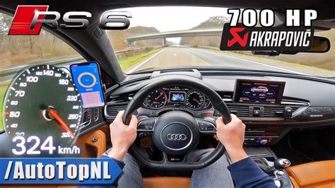 Audi Rs6 Speedometer Cant Handle The Autobahn Goes Back To 0