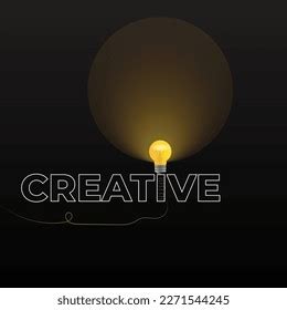 Creative Idea Light Bulb Vector Illustration Stock Vector Royalty Free