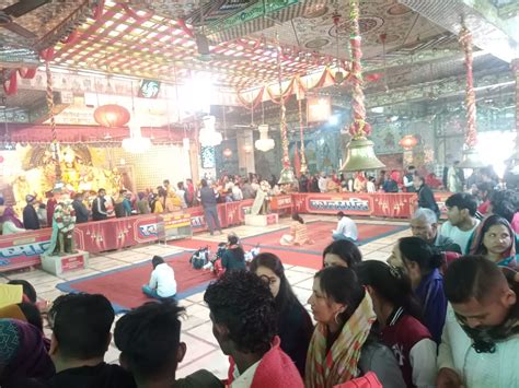 Hanuman Chalisa Recitation Organized In The Temple Premises Crowds