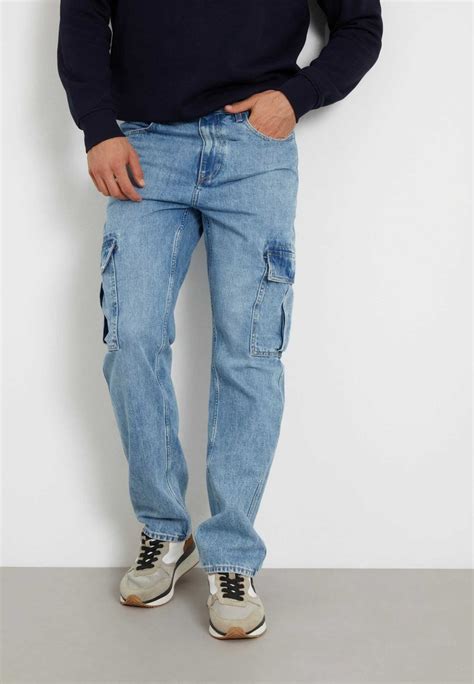 Guess Mid Rise Jeans Straight Leg Himmelblau Hellblau Zalando De