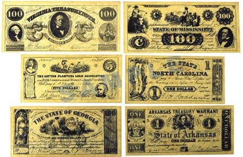 Confederate Banknote Set A Historical Document Main Photo Cover