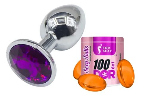 Plug Anal Joia Cromado Inóx Bolinhas Explosivas Anal MercadoLivre