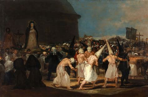 A Procession Of Flagellants Art Print Craphe