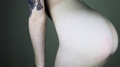 Brunette Teen Red Lingerie Show