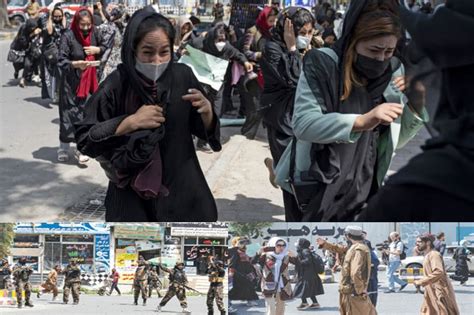 Taliban Break Up Rare Protest By Afghan Women In Kabul