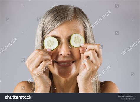 Portrait Attractive Mature Woman Bare Shoulders Stock Photo 2140086295 Shutterstock