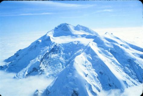 View of the summit crater and northwest flank of Redoubt Volcano. Upon ...